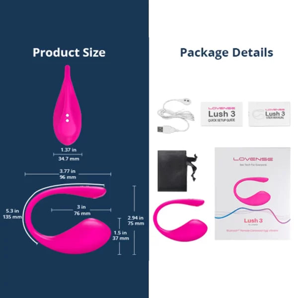 Wearable Lovense Lush 3 Waterproof Bluetooth