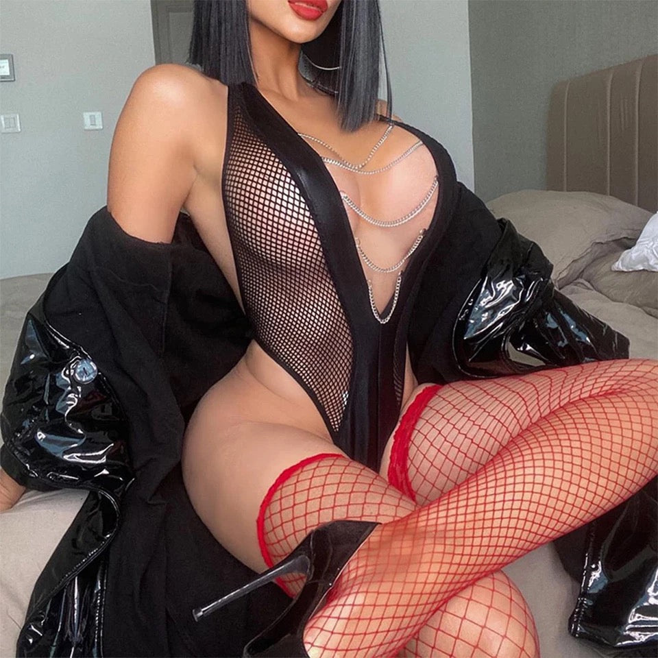 Latex lingerie & Hand Cuffs