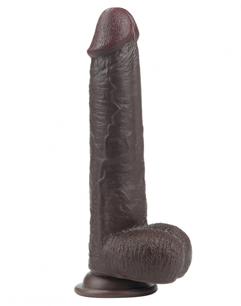 LoveToy - Sliding Skin Dildo 23 cm - Black