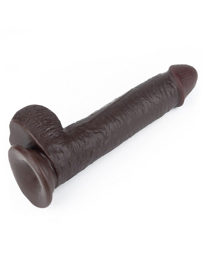 LoveToy - Sliding Skin Dildo 23 cm - Black