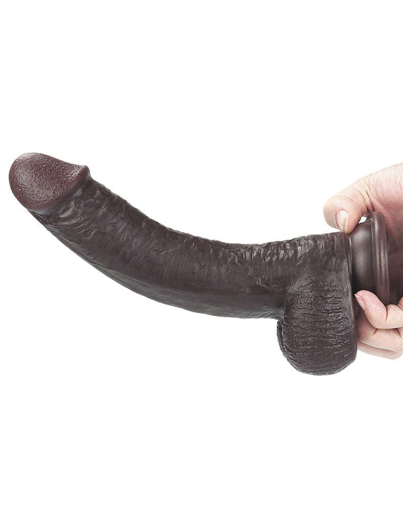 LoveToy - Sliding Skin Dildo 23 cm - Black