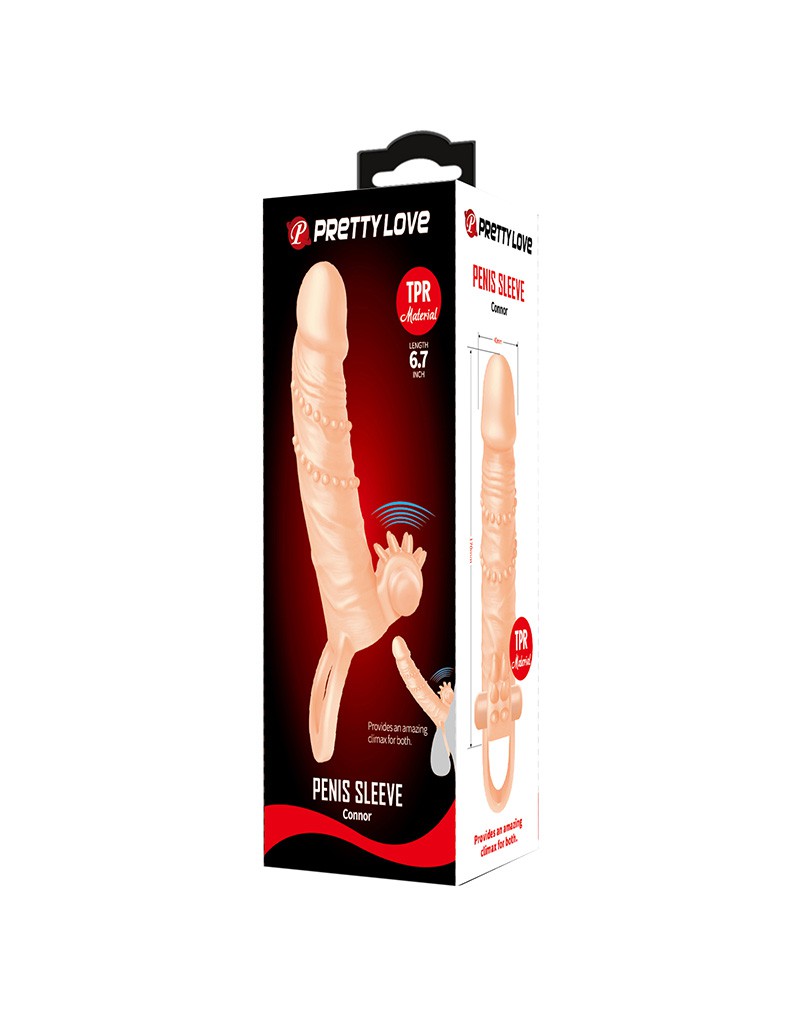 Penis Sleeve Vibrator + Clitoral Stimulator