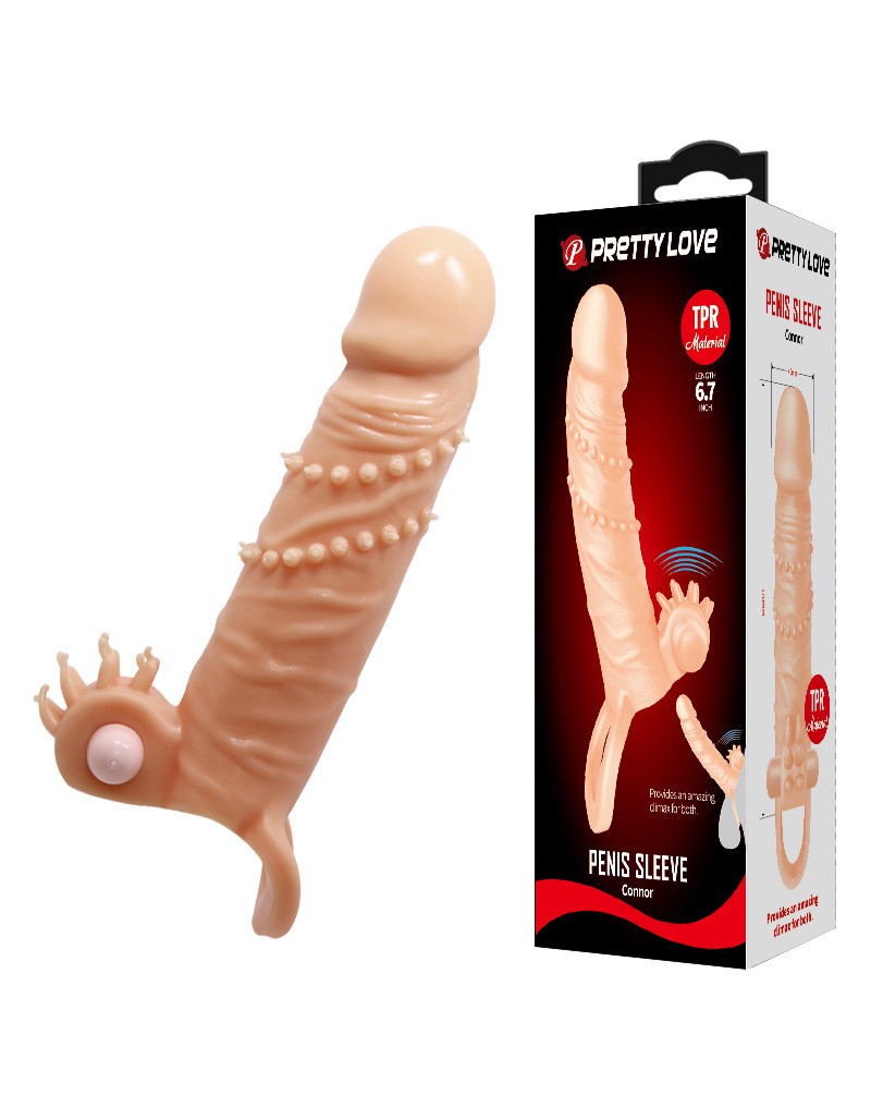 Penis Sleeve Vibrator + Clitoral Stimulator