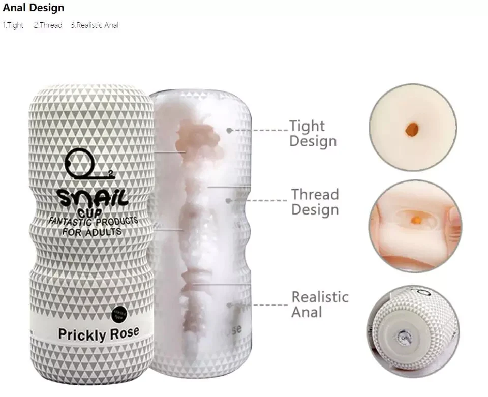 Snail Cup - Oral Masturbator Rose Anal Style