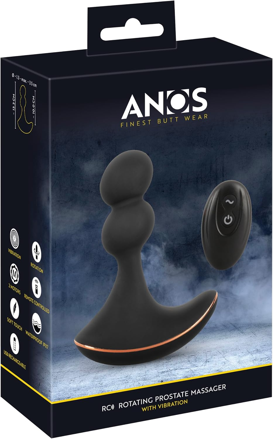 Anos RC Rotating Prostate Massager with Vibration