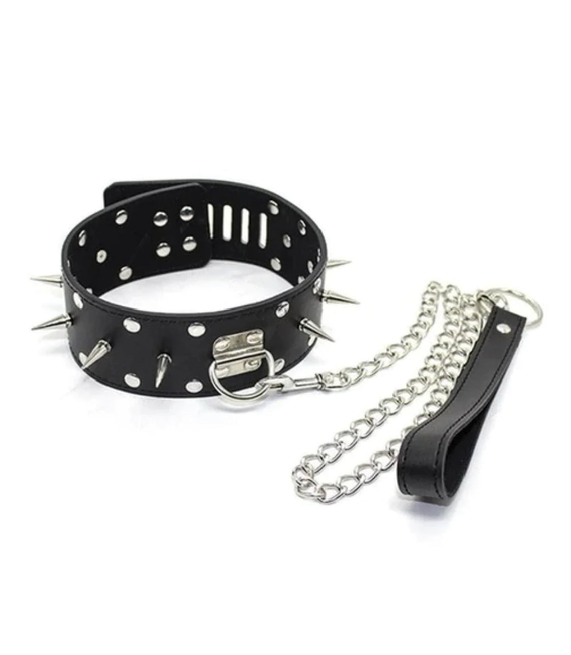 Spiked Leash With Lock