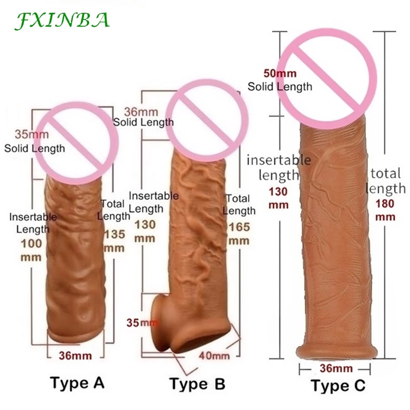 Reusable Condom - Penis Sleeve and Extender