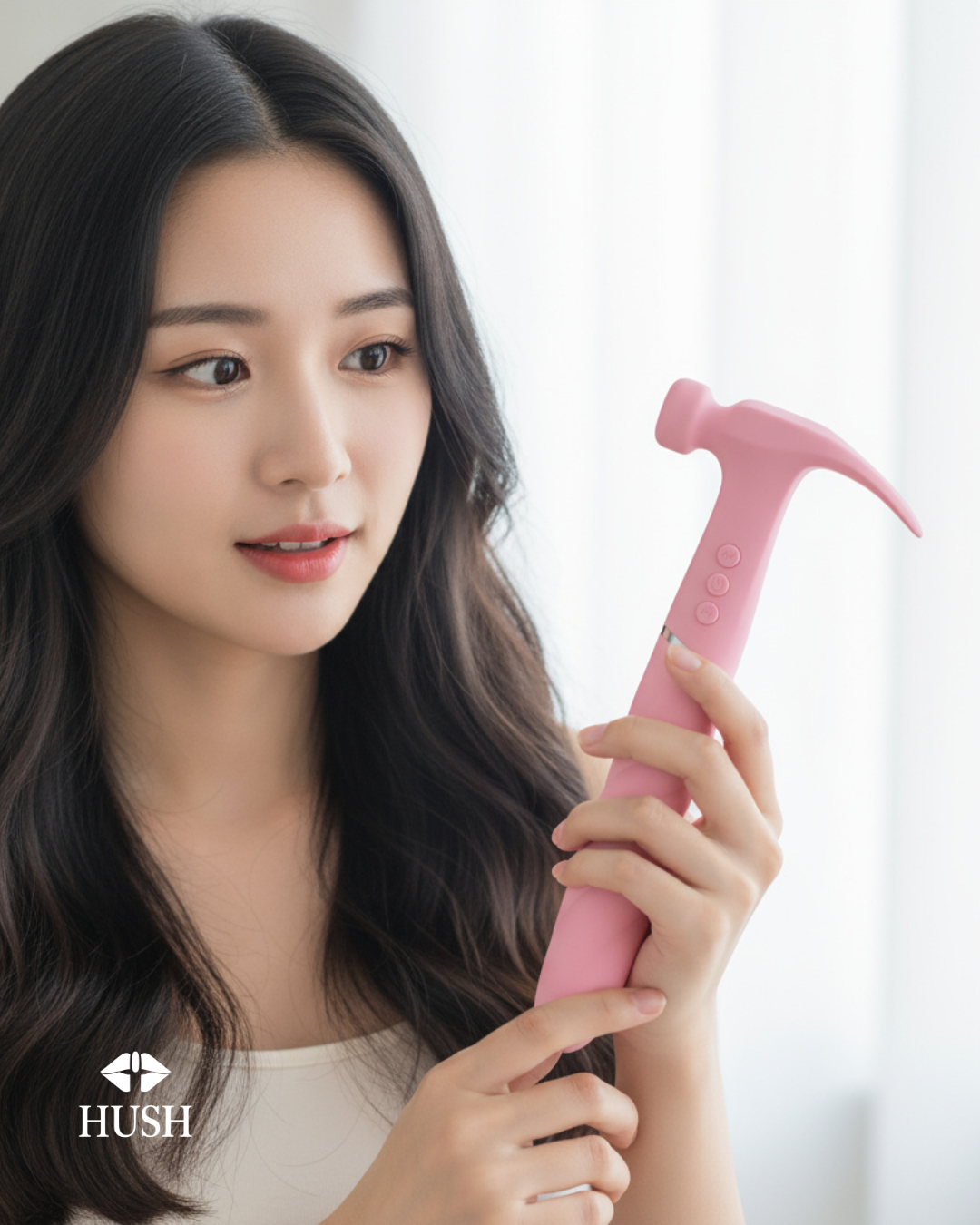 Pink Exotic Hammer 3 Sided Pleasure Vibrator