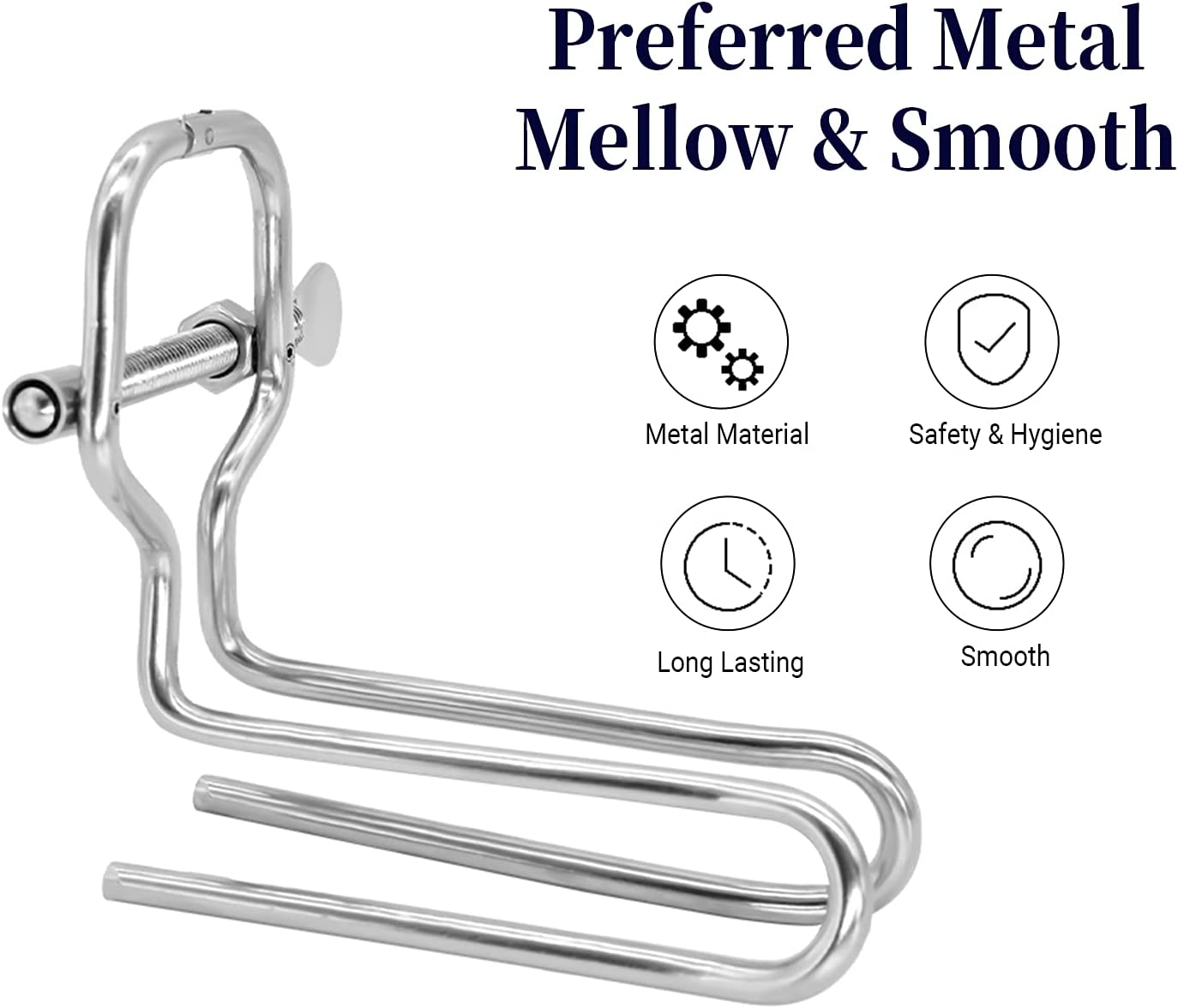 Stainless Steel Anal Plug - Metal Adjustable