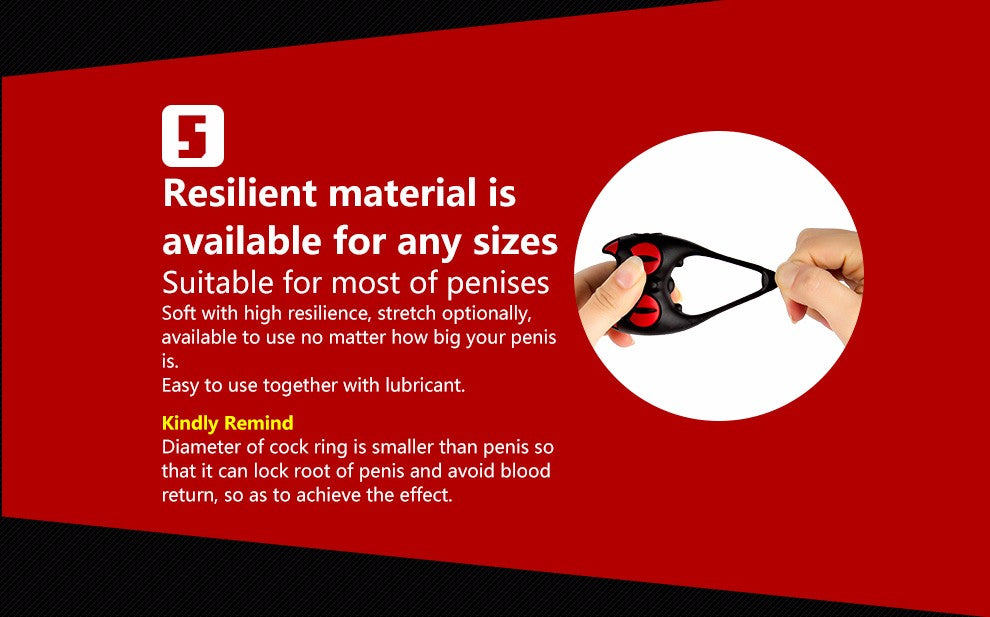 Vibrating Little Devil Cock Ring – Black & Red