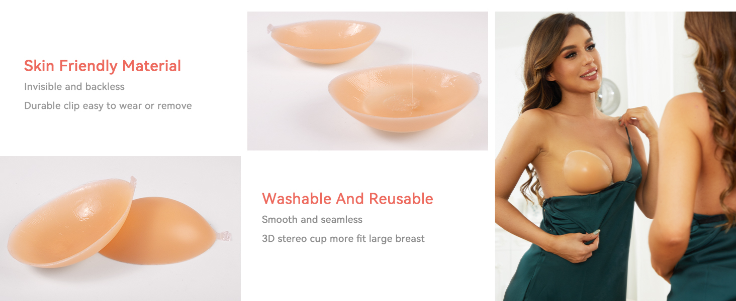 Silicone Adhesive Strapless Bra