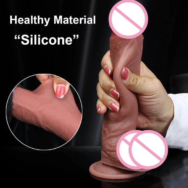 3D Real Liquid Silicone Dildo - 20cm