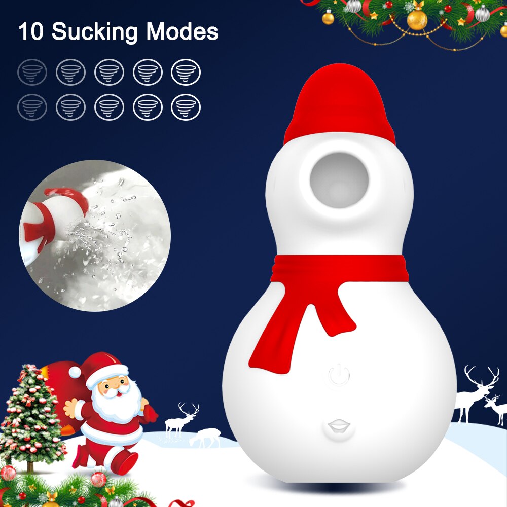 Snowman Sucking Vibrator