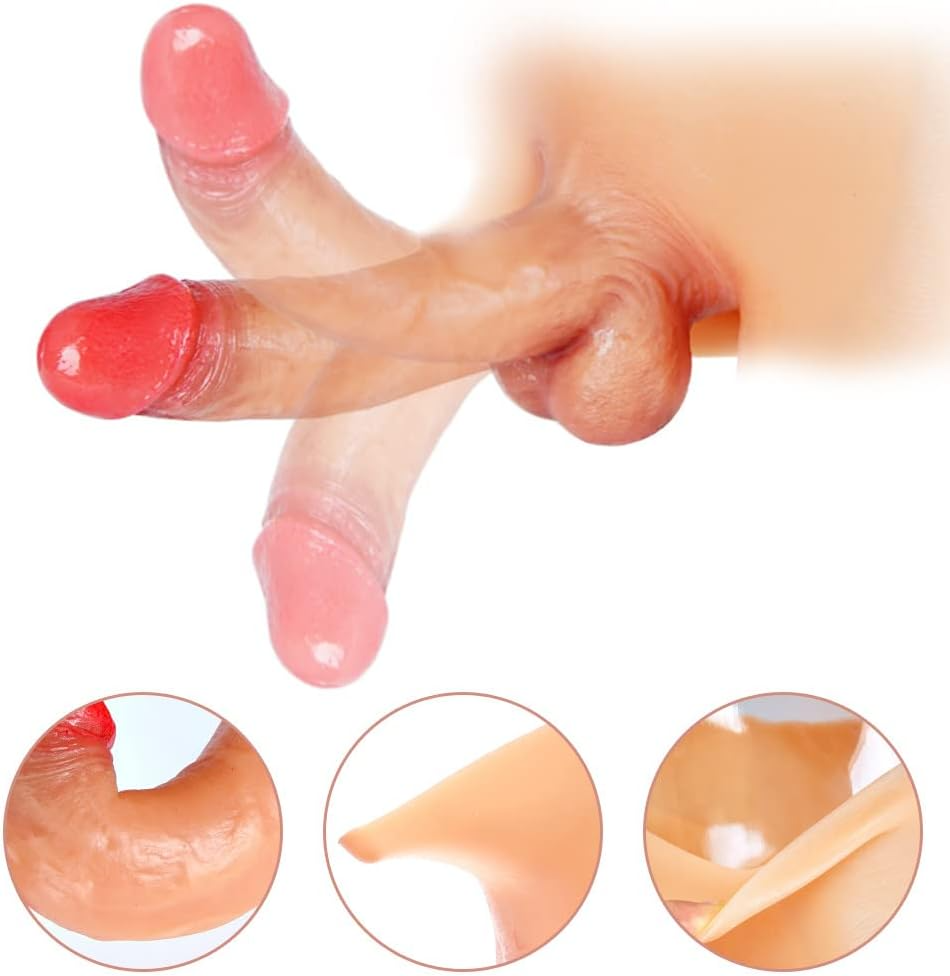 Silicone Wearable Dildo Panties - 20cm