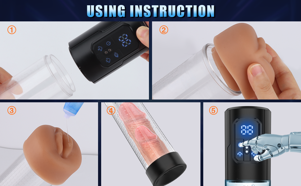 Electric Penis Pump Waterproof 3-in-1