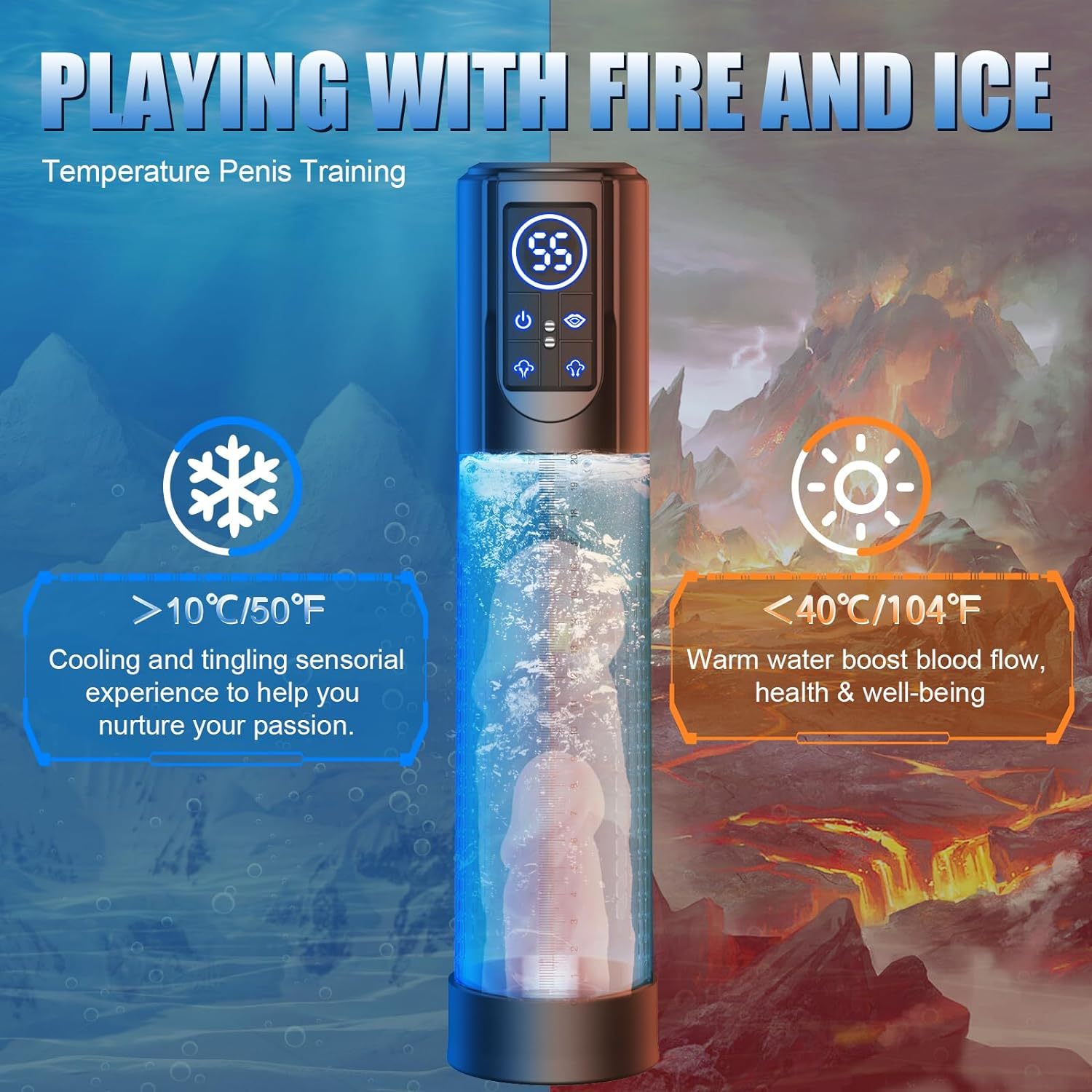 Electric Penis Pump Waterproof 3-in-1