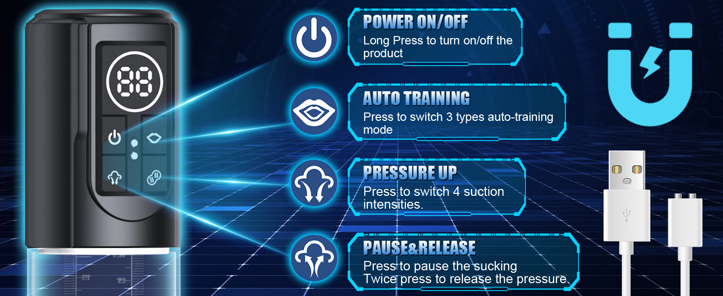 Electric Penis Pump Waterproof 3-in-1