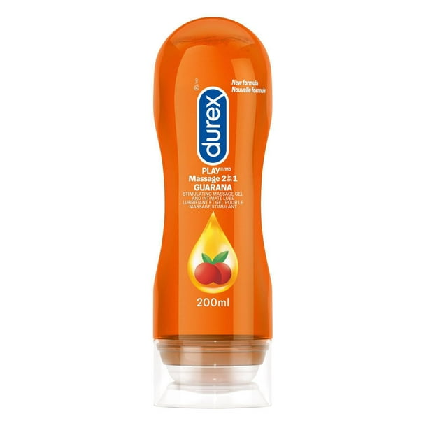 Durex  2-in-1 Gel Lubricant, with Guarana Extract, 200 mL