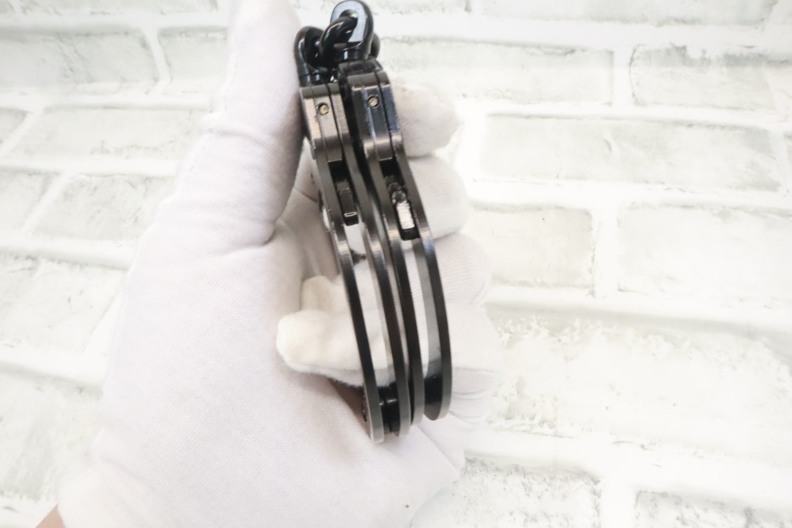 Double Lock Matte Metal Handcuffs
