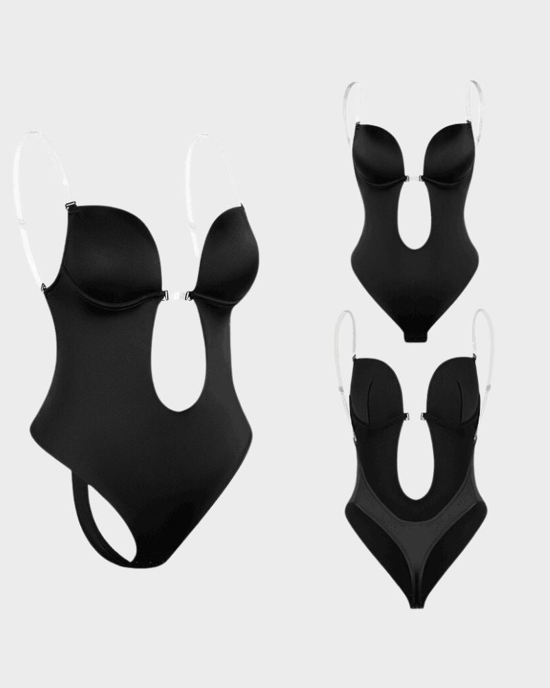 Backless  Seamless Thong  Bodysuit