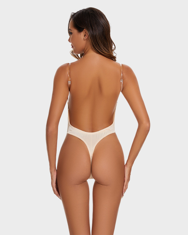 Backless  Seamless Thong  Bodysuit