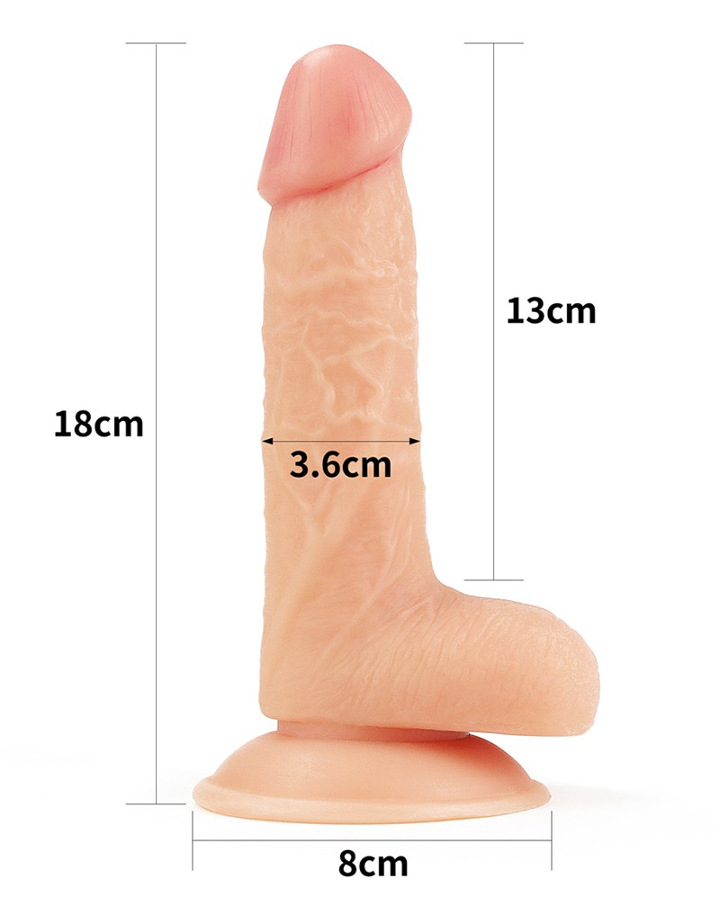 The Ultra Soft Dildo 7"
