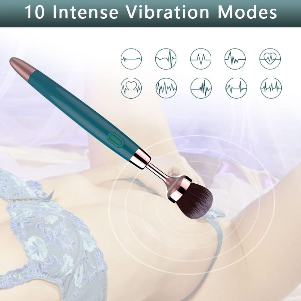GlowVibe 10-Mode Makeup Brush Vibrator