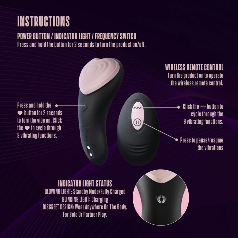 Heartbeat Panty Vibrator with Remote