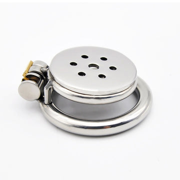 Metal Nub Stainless Steel Chastity Cage