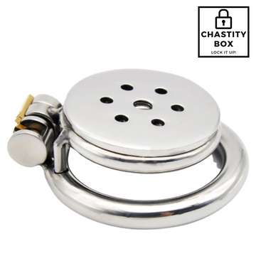 Metal Nub Stainless Steel Chastity Cage
