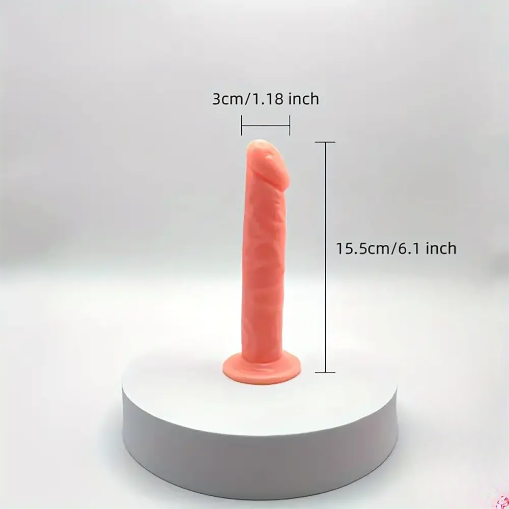 Realistic Silicone Dildo 15x3cm