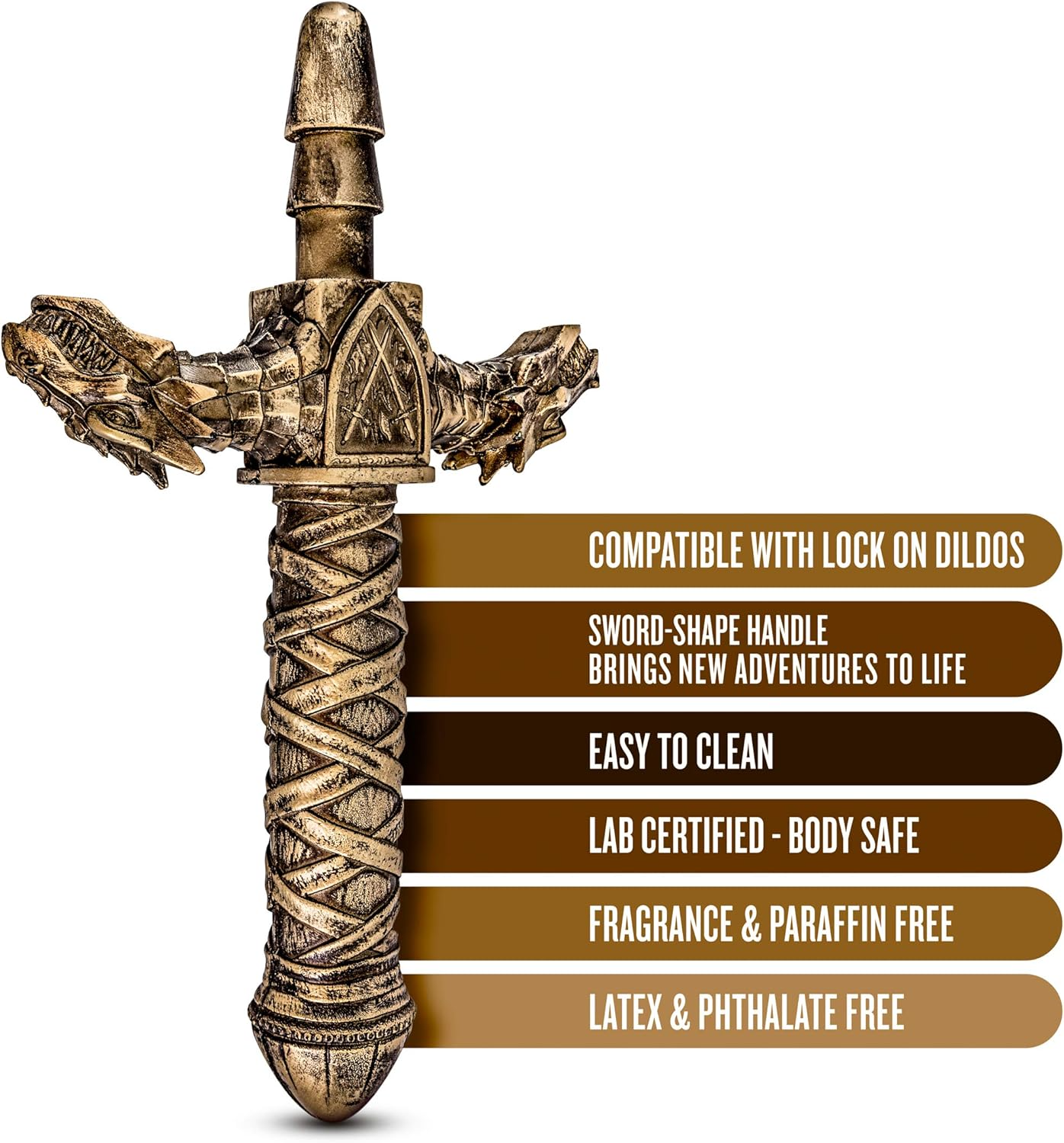 Blush The Realm Drago Fantasy Sword Handle for Lock On Silicone Dildos