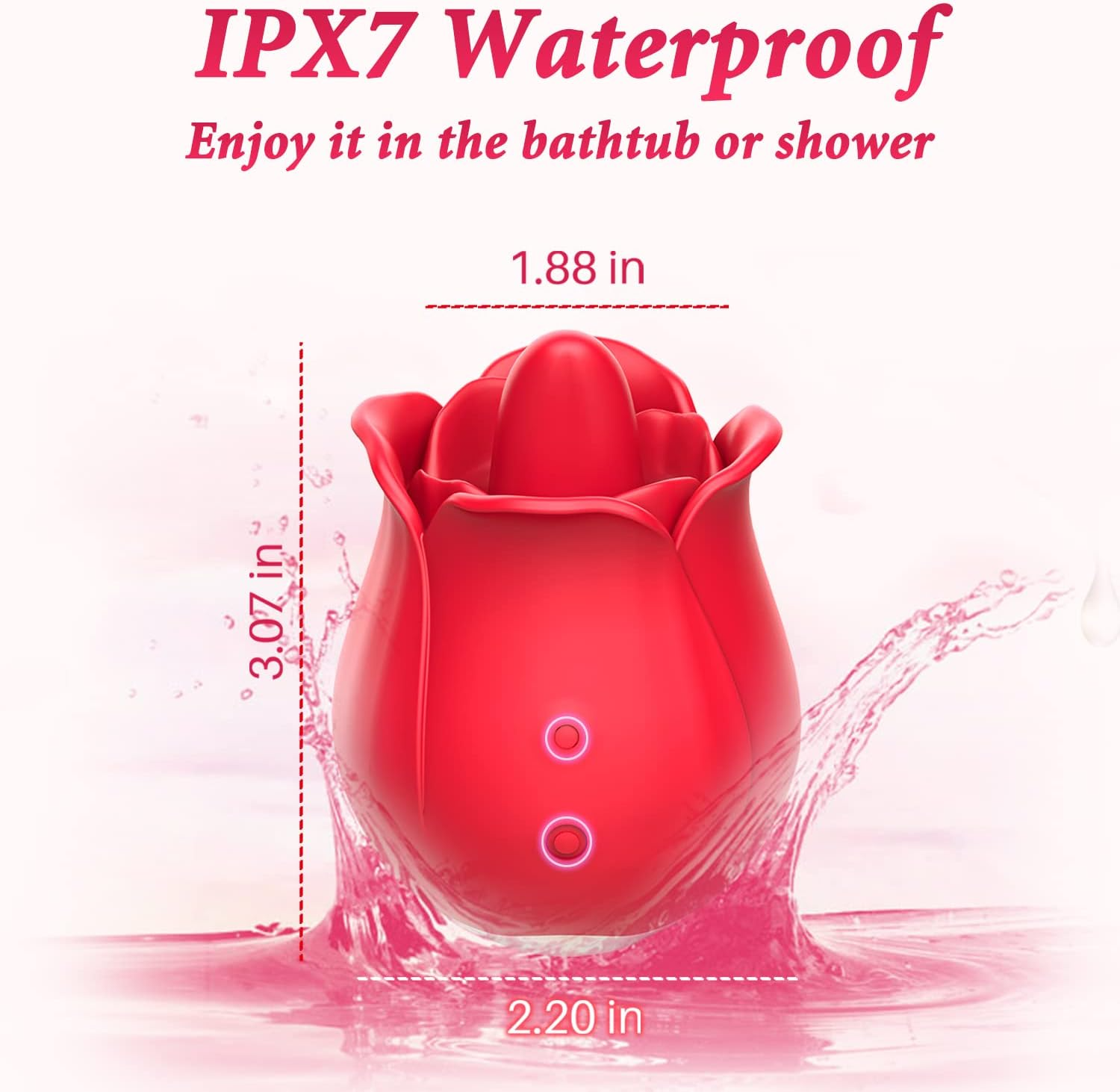 Rose Toy Clit Vibrator and Tongue Licker