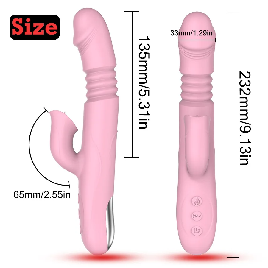 GlowThrust Heating Pleasure Vibrator