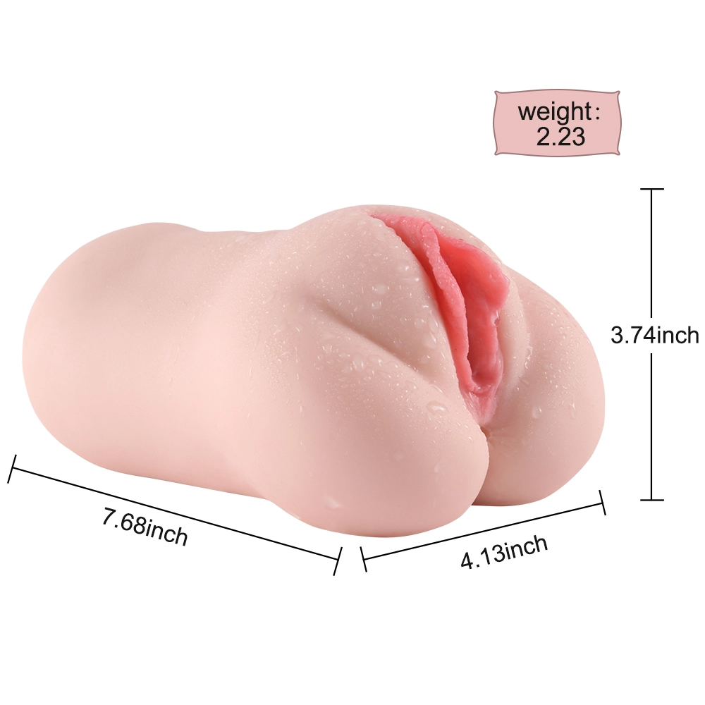 2-in-1 Anal Vaginal Realistic Masturbator, 900g