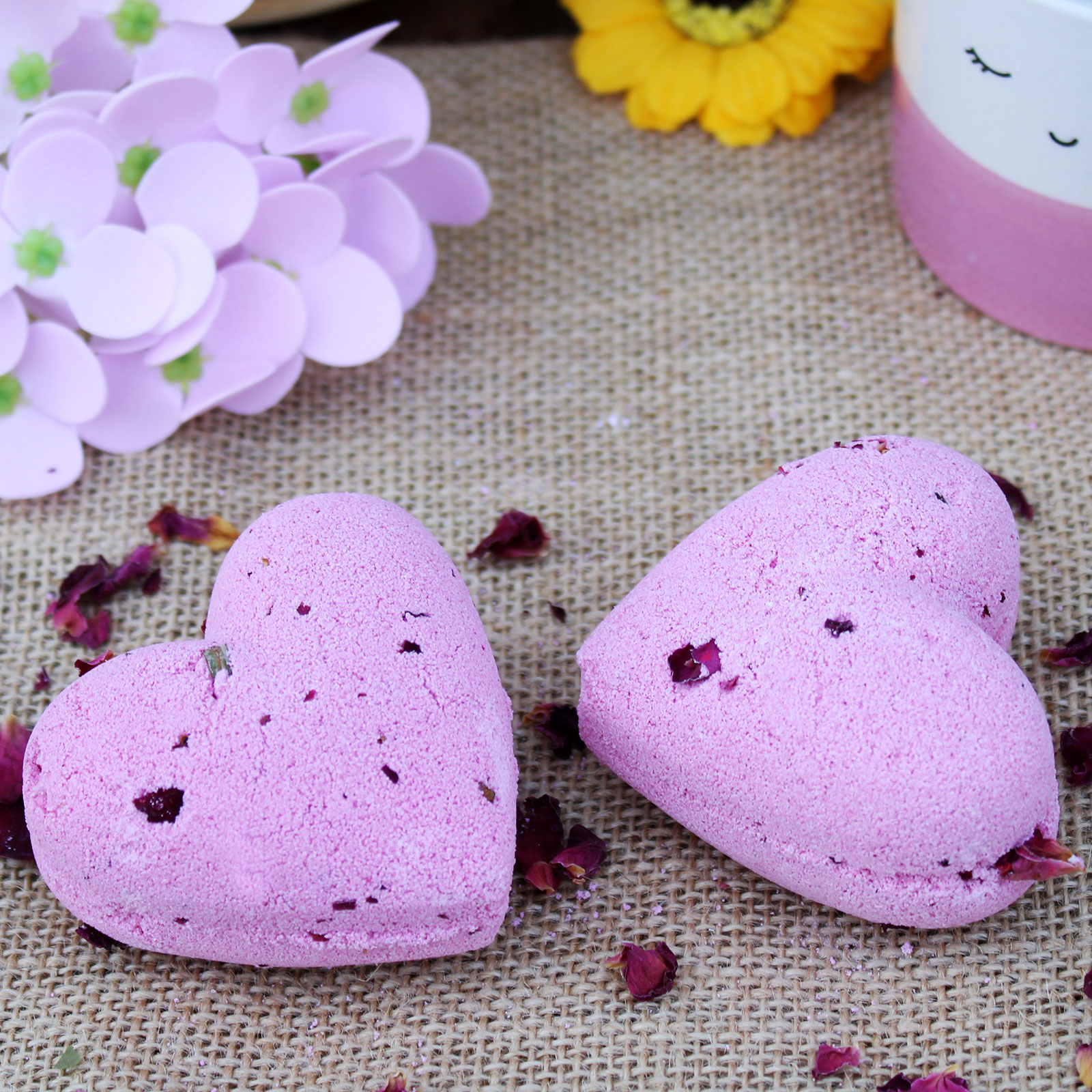 Ylang & Rose Love Heart Bath Bomb 70g