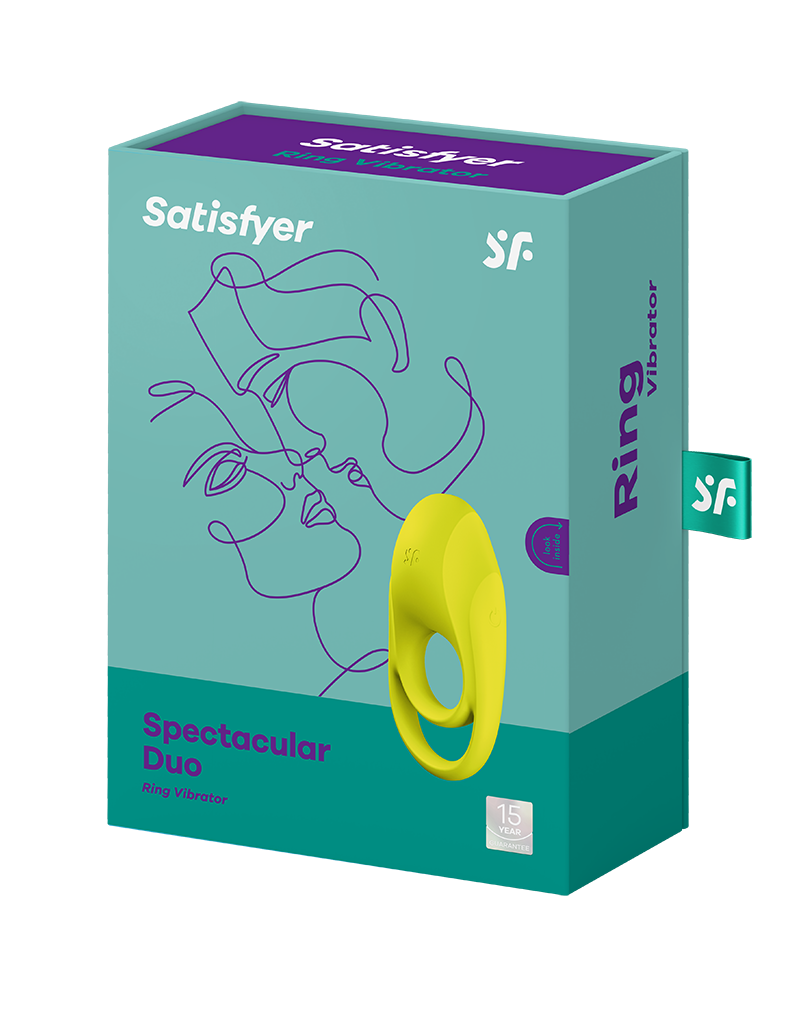 Satisfyer - Spectacular Duo - Cockring Vibrator - Neon Yellow