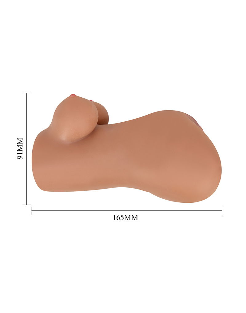 Crazy Bull - Hannah - Premium Dual Channel Male Masturbator - Brown