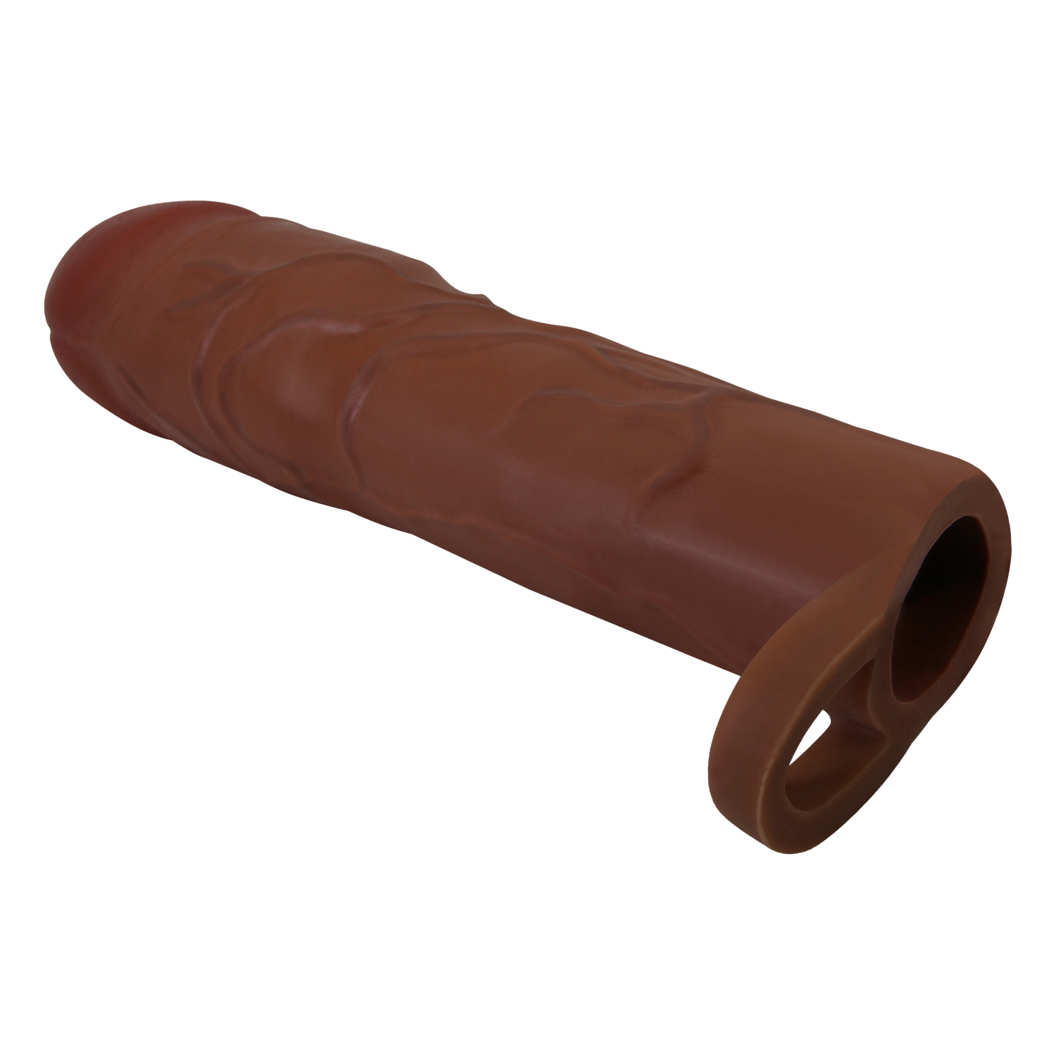 Pretty Love - Gerd - Cock Ring with Extend Penis Sleeve - 75mm - Brown