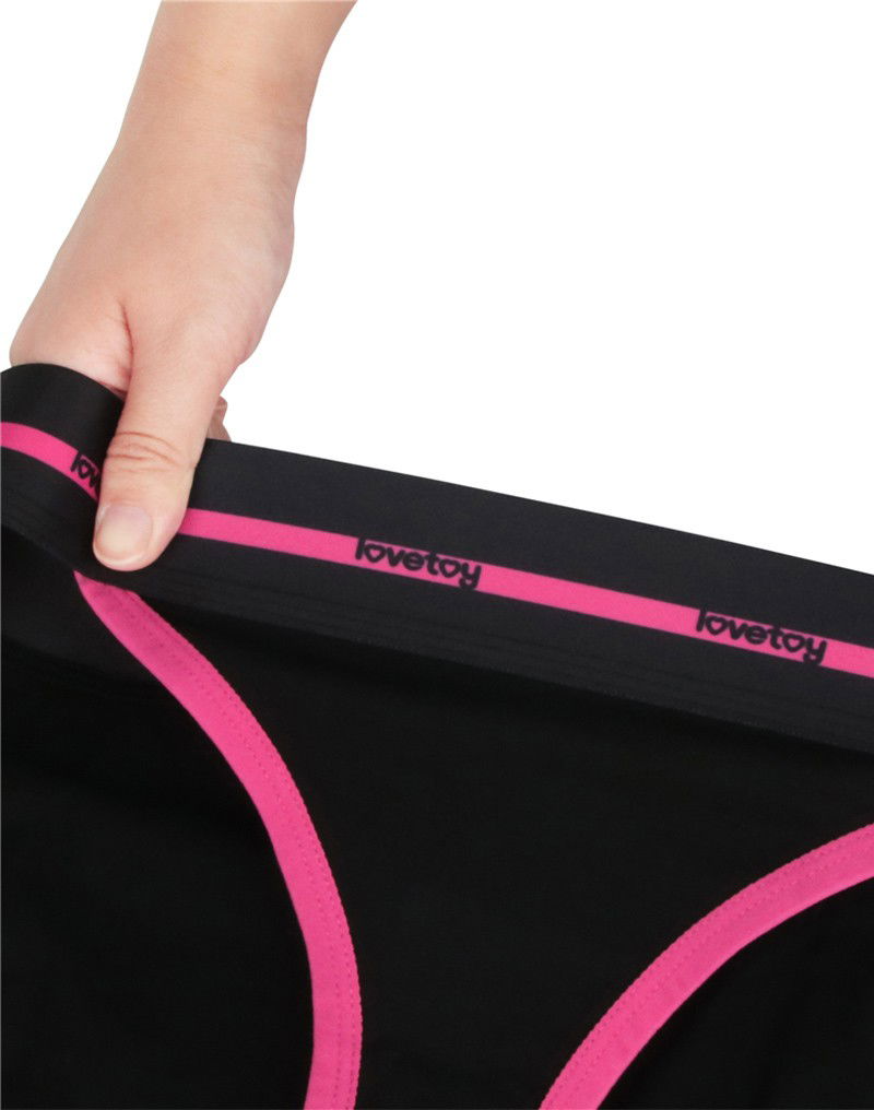 LoveToy - Slut - Printed Vibrating Sexy Panties - Black