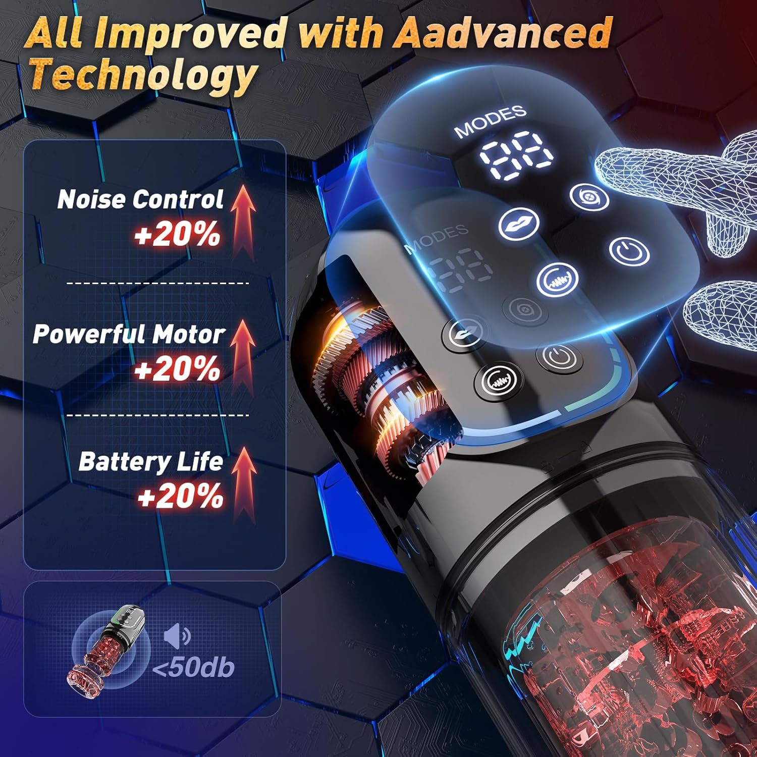 EINSEO AI Sync 7-Mode Pump Sucking & Thrusting Stroker