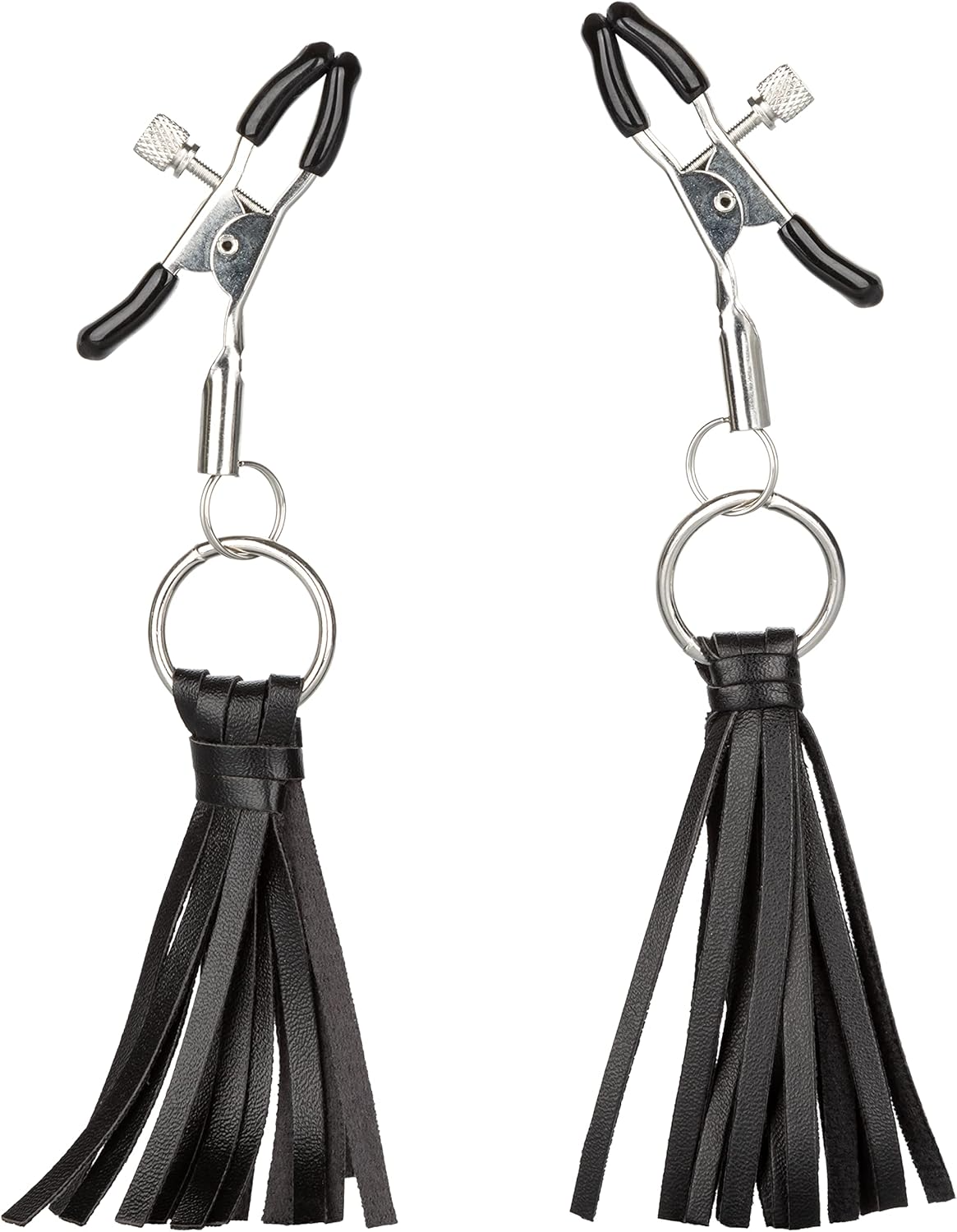 CalExotics Nipple Play Playful Tassels Nipple Clamps - Black