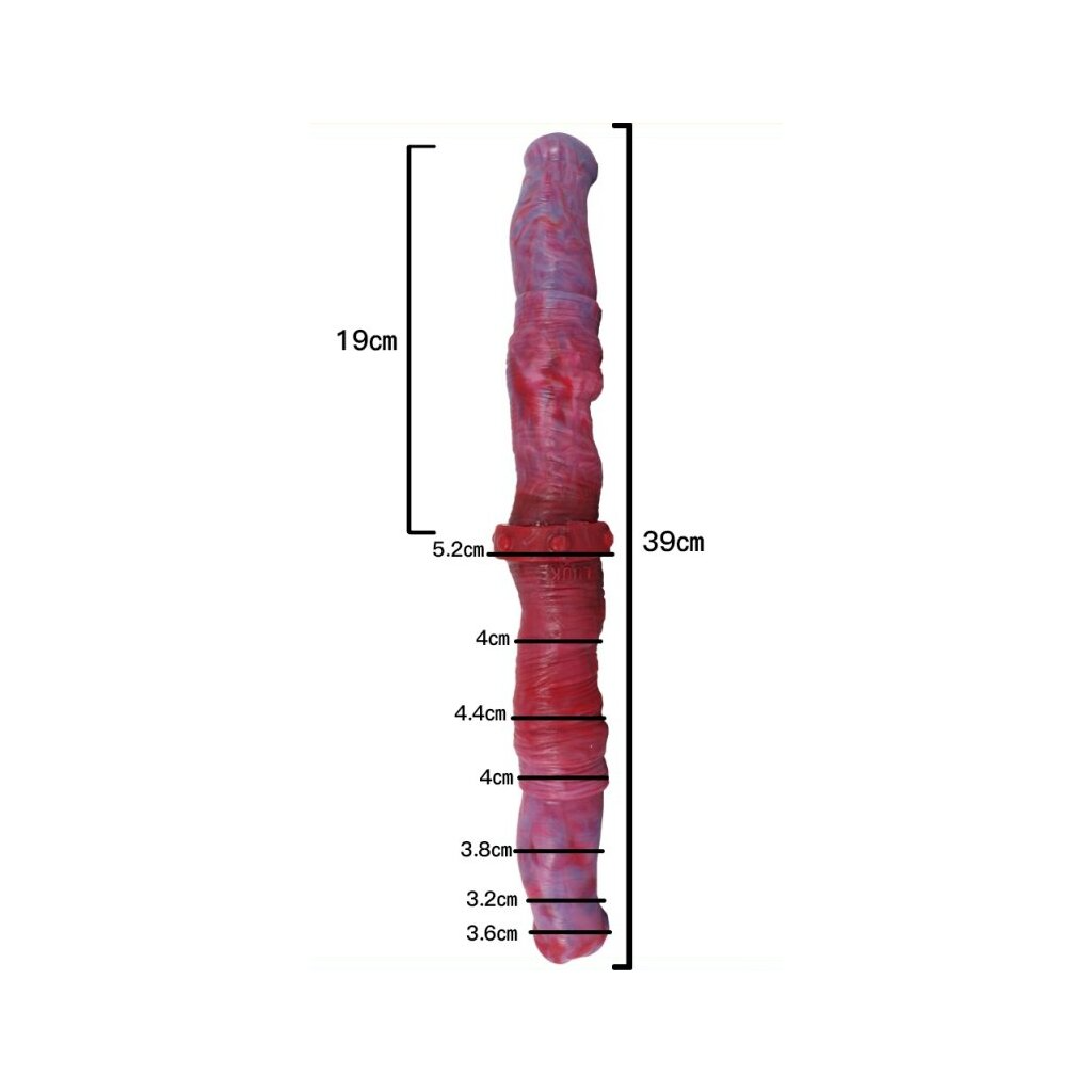 Discreet Alien Double Duo Ended dildo 39 x 4.4cm