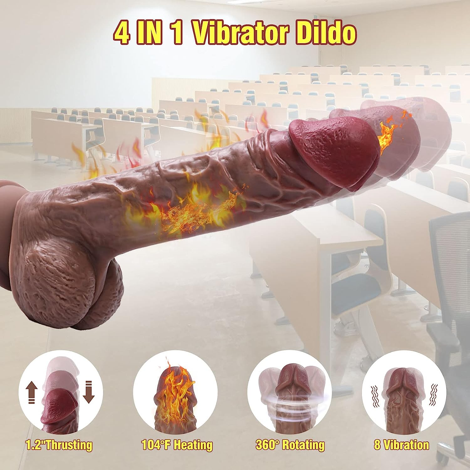 Dildo Vibrator with Remote