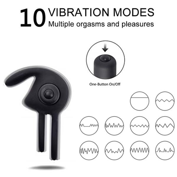 Amadeus Cock Ring Vibrator 10 Mode