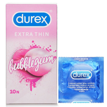 Durex Extra Thin Bubblegum Flavor Condoms