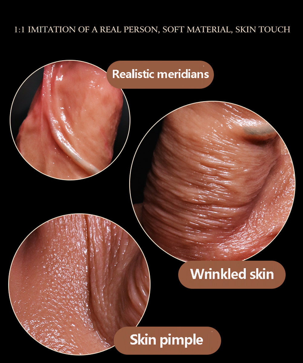 3D Real Liquid Silicone Dildo - 20cm