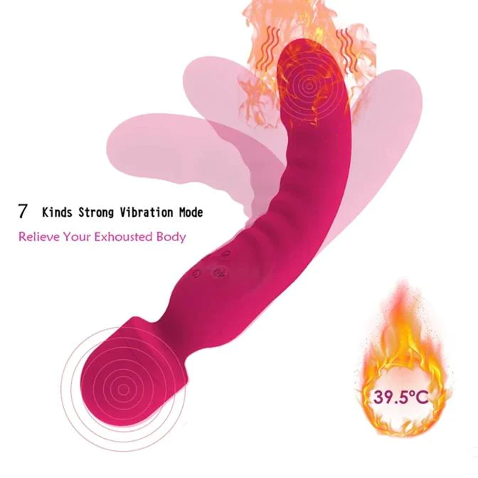 Heating Vibrator - Double Sided