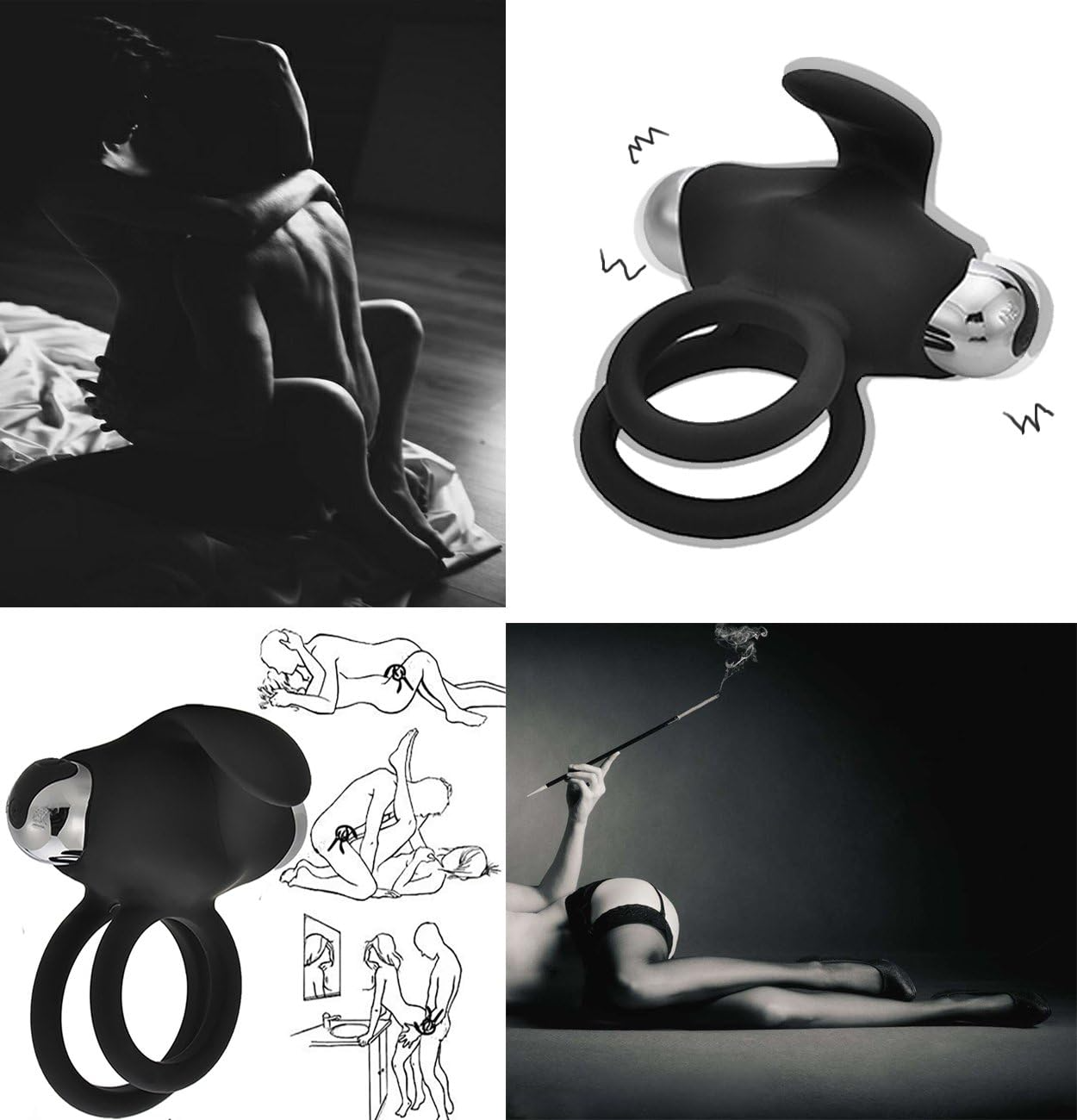 Amadeus Cock Ring Vibrator 10 Mode