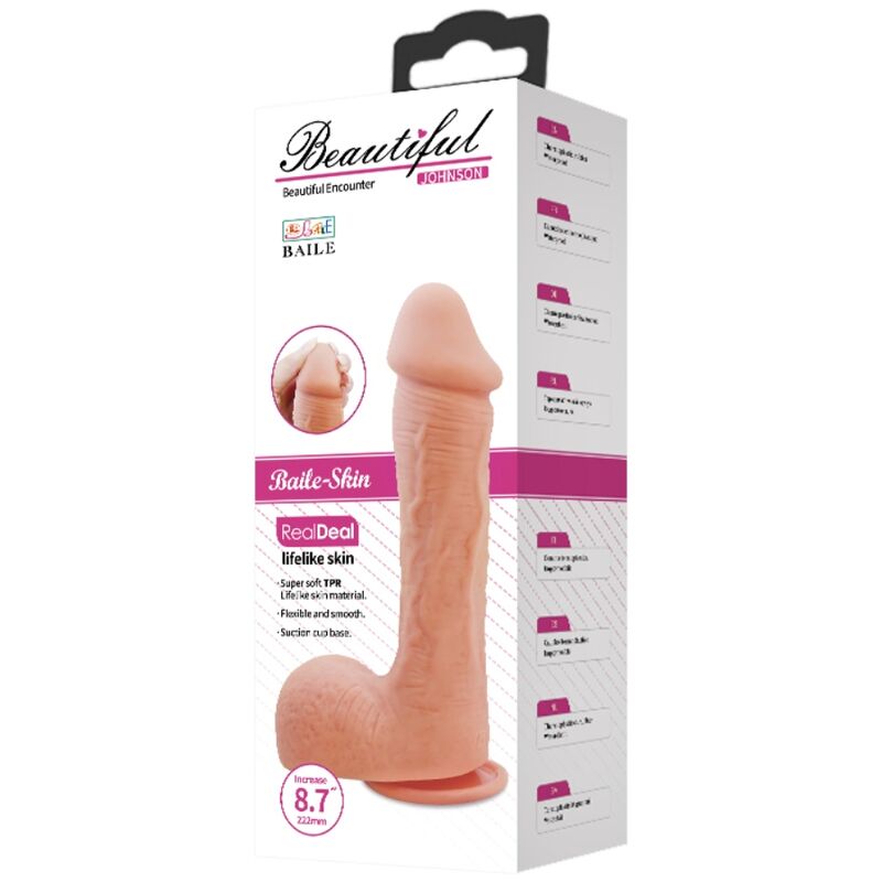 FAT DILDO JOHNSON REALISTIC SKIN 22 CM